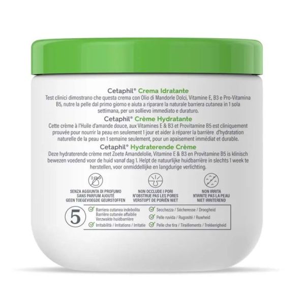Cetaphil Crème hydratante corps peaux sèches et sensibles 450g