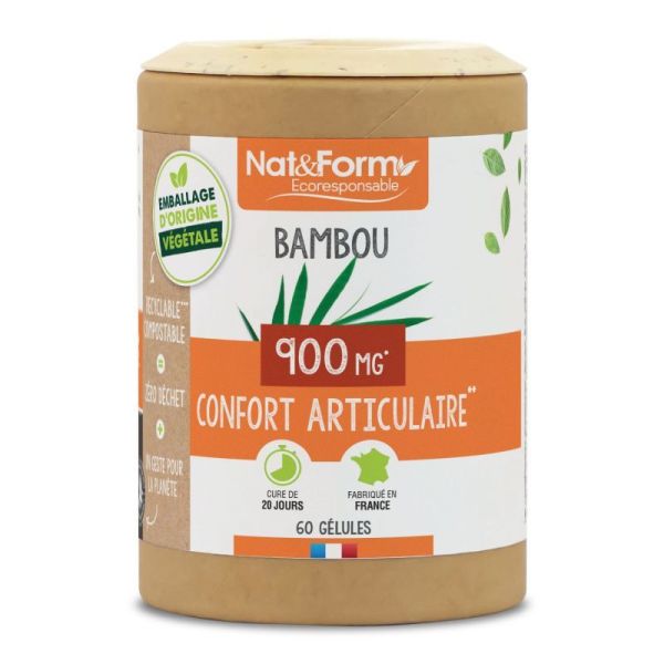Nat&Form Ecoresponsable Bambou Tabashir Bio 60 gélules