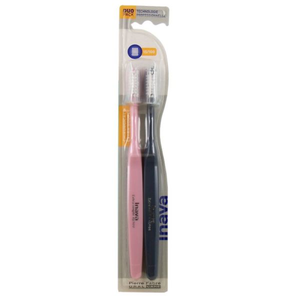 Inava brosse à dents chirurgicale 15/100, lot de 2