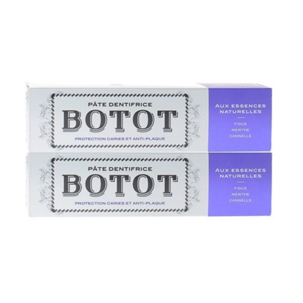 Botot Dentifrice Figue Menthe Cannelle Lot de 2 x 75ml