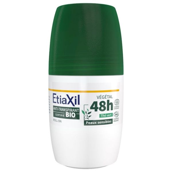 Etiaxil déodorant anti-transpirant végétal 48H Thé Vert Bio 50ml