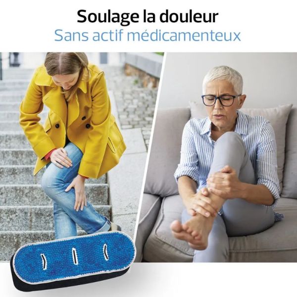 Actipoche coussin thermique microbilles multi zones 10 x 30cm