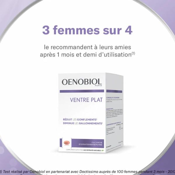 Oenobiol ventre plat 60 capsules