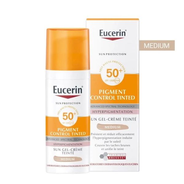 Eucerin Sun Protection Pigment control gel-crème SPF50+ teinté 50ml