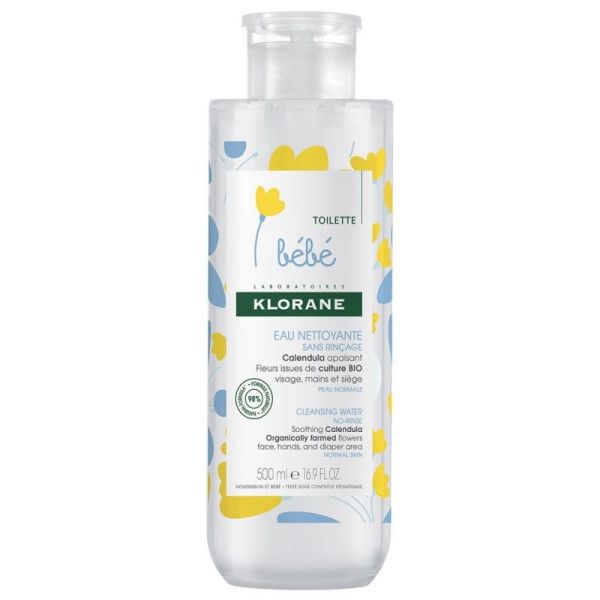 Eau nettoyante sans rinçage bébé 500ml