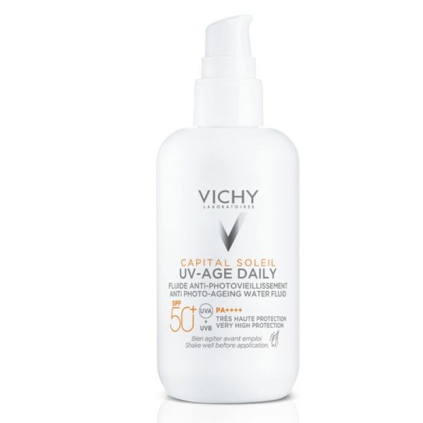 Vichy Capital Soleil UV-Age Daily fluide anti-photovieillissement SPF50+ visage SPF50+ 80ml