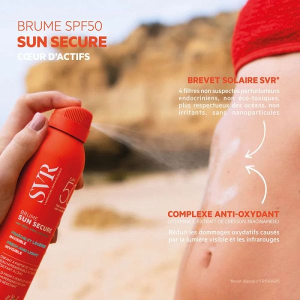 SVR Sun Secure brume fraîche SPF50+ 200ml