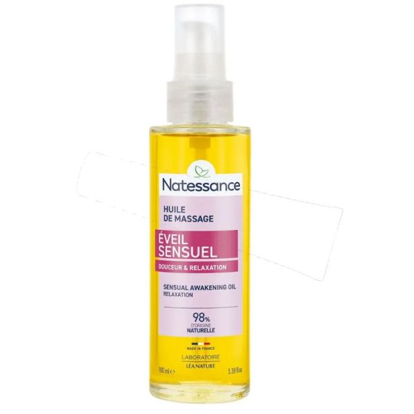 Natessance Eveil sensuel huile de massage douceur relaxante naturelle 100ml