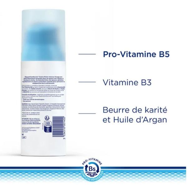 Bepanthen Derma crème riche intense visage 50ml