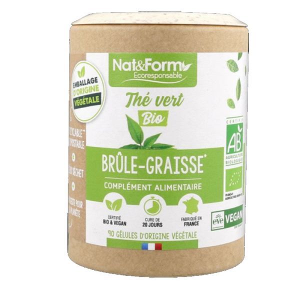 Nat&Form Ecoresponsable thé vert bio 90 végétales