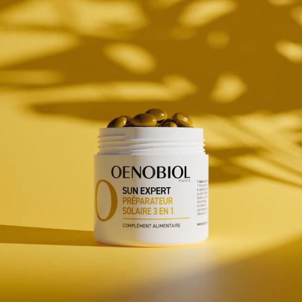 Oenobiol Sun Expert préparateur solaire 3 en 1 2 x 30 capsules végétales