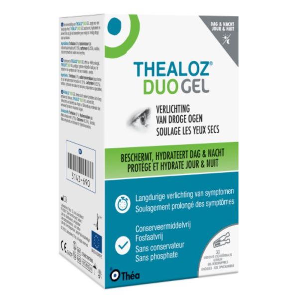 Théa Thealoz duo gel oculaire yeux secs 10 unidoses