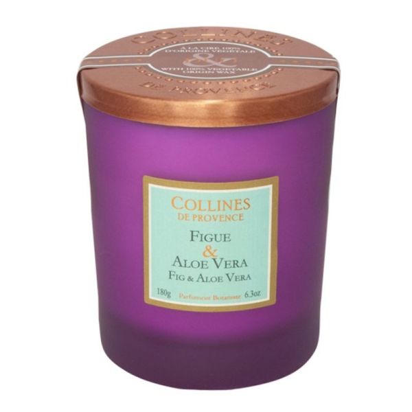 Collines de Provence Bougie Parfumée Figue Aloe Vera180g