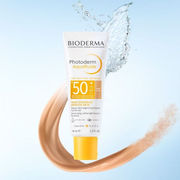 Bioderma Photoderm Aquafluide fluide Ultra-Légère hydratante SPF50+ Dorée 40ml