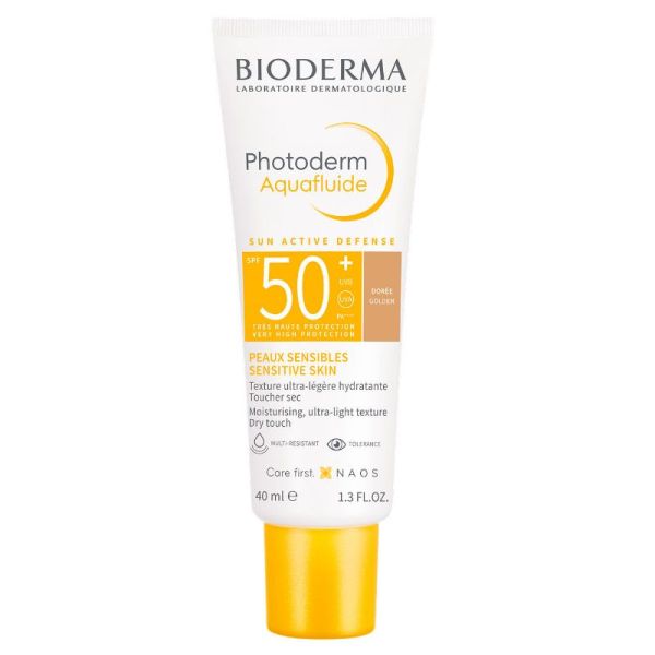 Bioderma Photoderm Aquafluide fluide Ultra-Légère hydratante SPF50+ Dorée 40ml