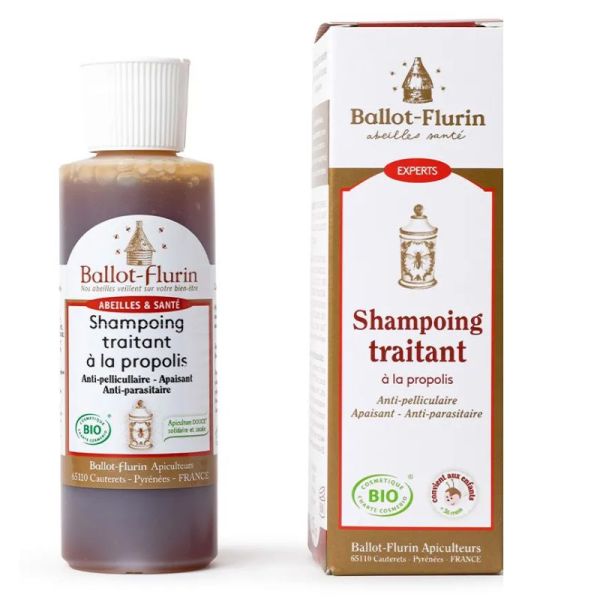 Ballot-Flurin shampoing traitant à la propolis  anti-pelliculaire Bio 125 ml