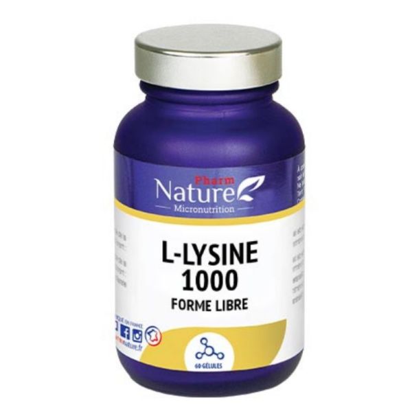 Pharm Nature Micronutrition L-ysine 1000 60 gélules