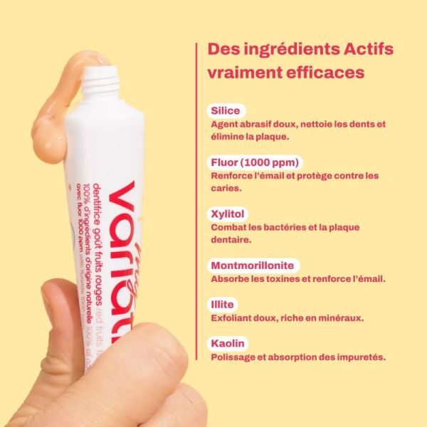 MyVariations dentifrice enfants bio goûts fruits rouges 60ml