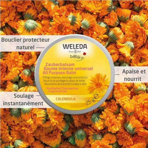 Weleda Baby baume intense universel au calendula 25g