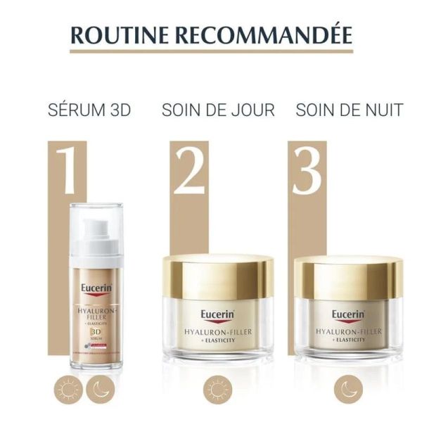 Eucerin Hyaluron-Filler + Elasticity SPF15 crème de jour anti-âge 50ml