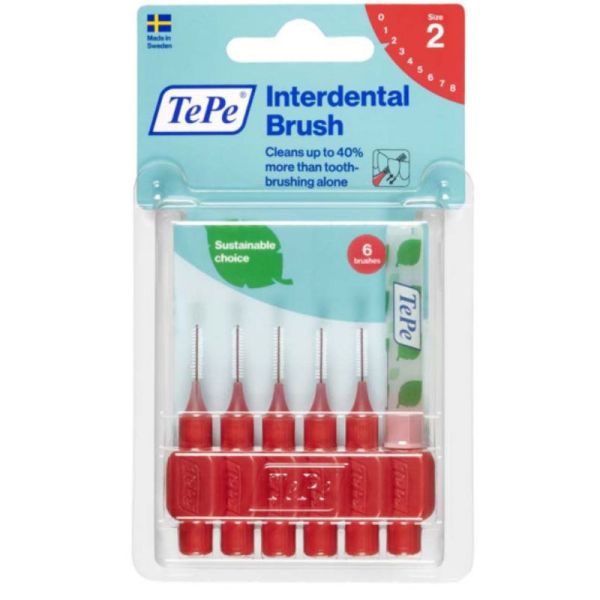 Tepe Brossettes Interdentaires Original Rouge 0.5Mm, 6 unités