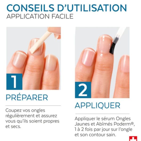 Poderm sérum huile ongles jaunes abîmés 8ml