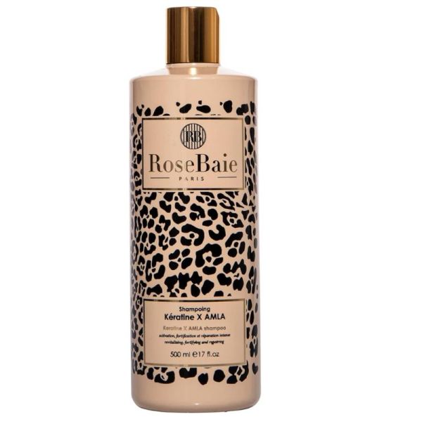 Rosebaie shampoing lissant Kératine et huile d'Amla 500ml