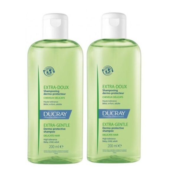 Ducray shampooing extra-doux dermo-protecteur 2x400ml