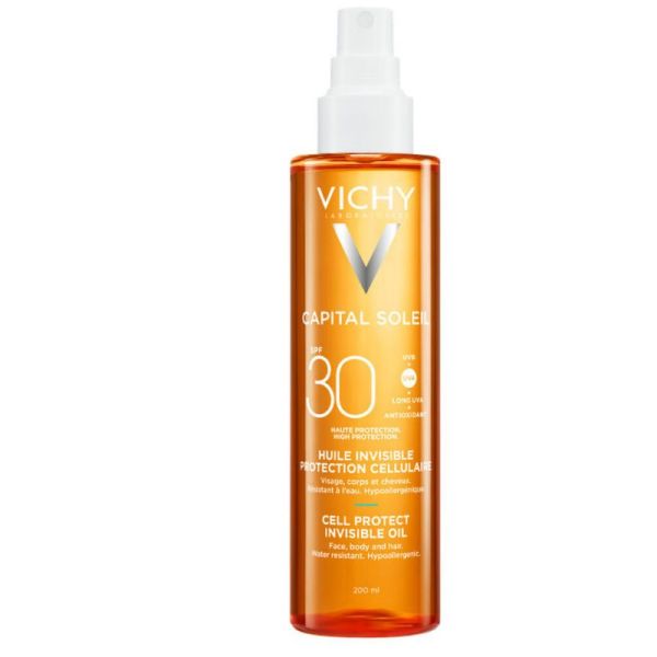 Vichy Capital Soleil  huile invisible protection cellulaire SPF30 200 ml