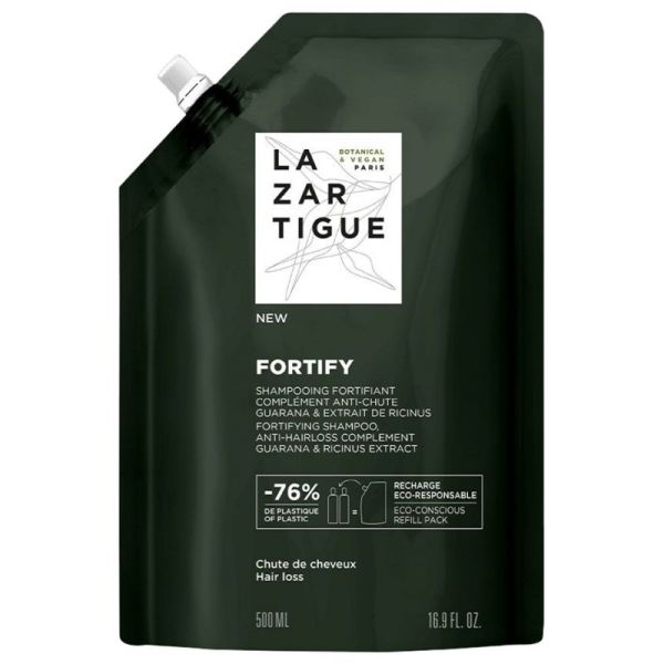Lazartigue Fortify Shampoing Fortifiant anti chute éco recharge 500 ml