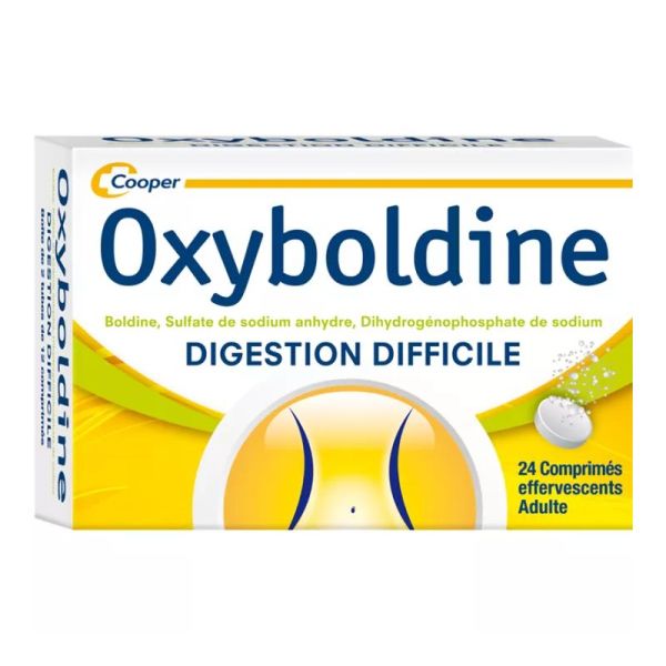 Cooper Oxyboldine digestion difficile 24 comprimés