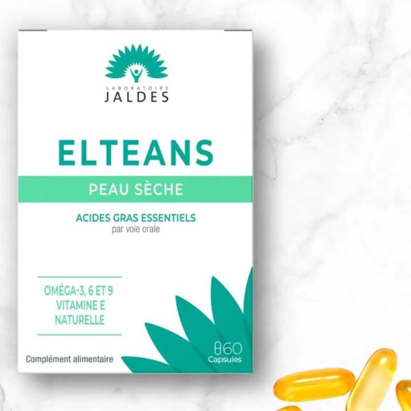 Jaldes Elteans Omega 3,6,9 peau sèche 60 capsules