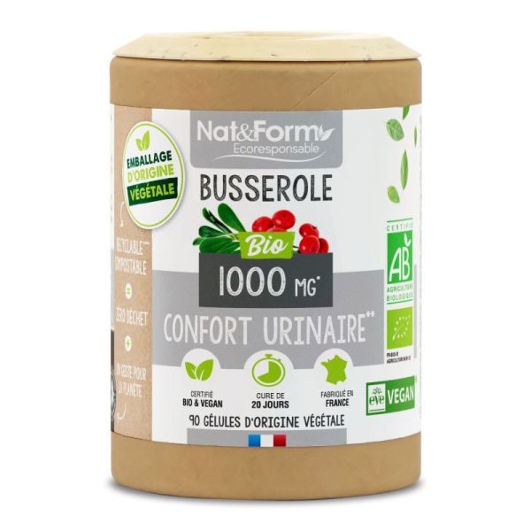 Nat&Form Ecoresponsable Busserole Bio 90 Gélules Végétales