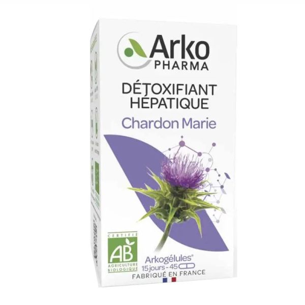 Arkogélules Chardon Marie Bio dépuratif hépatique 45 Gélules