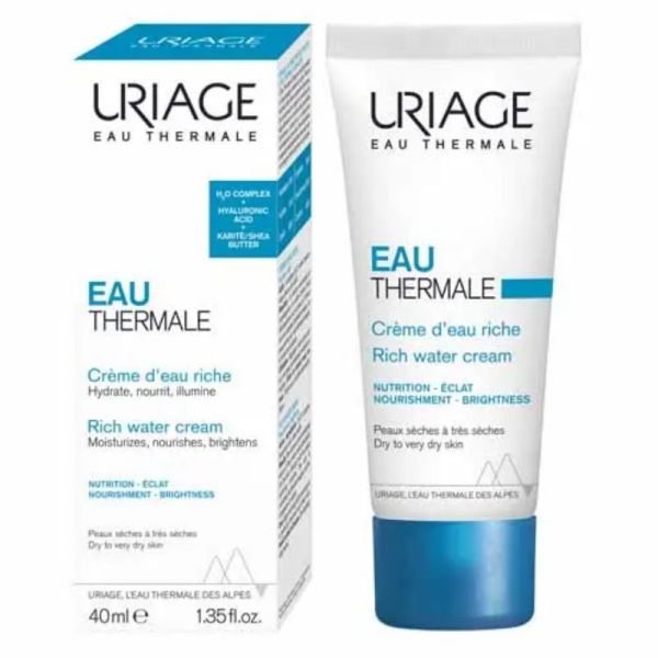 Uriage Eau Thermale crème d'eau riche peaux sèches à très sèches 40ml