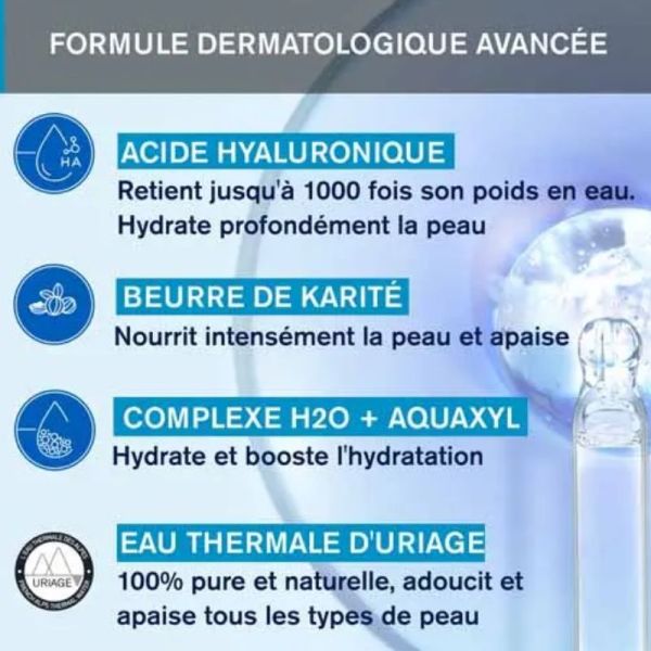 Uriage Eau Thermale crème d'eau riche peaux sèches à très sèches 40ml