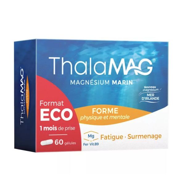 Thalamag Magnesium Marin Forme physique et mentale 60 gélules
