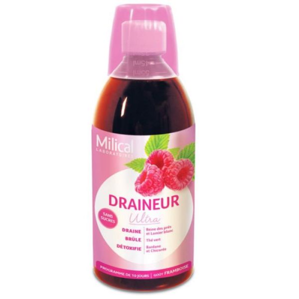 Milical Draineur Framboise 500 ml