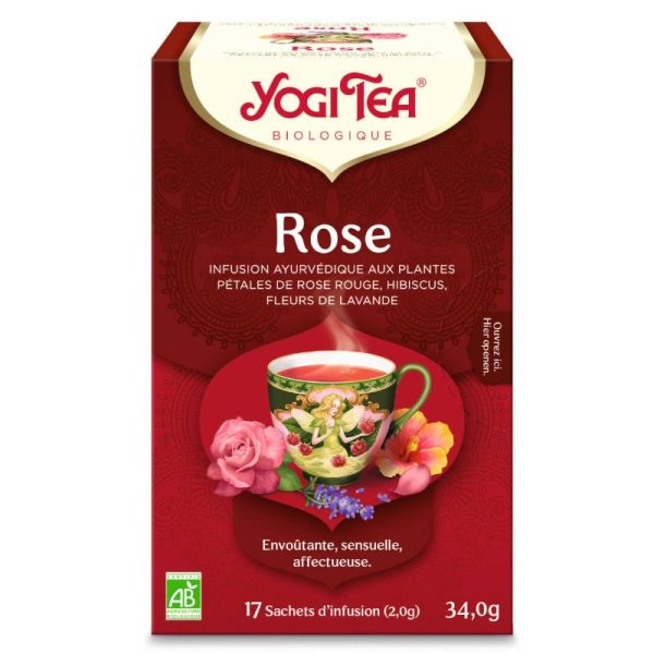 Yogi Tea Rose Thé Ayurvedic 17 sachets