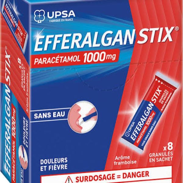 UPSA Efferalgan 1000 mg, granulés 8 sachets