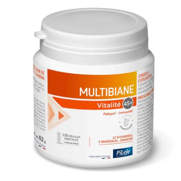 Pileje Multibiane Multibiane Vitalité 45+ 120 gélules