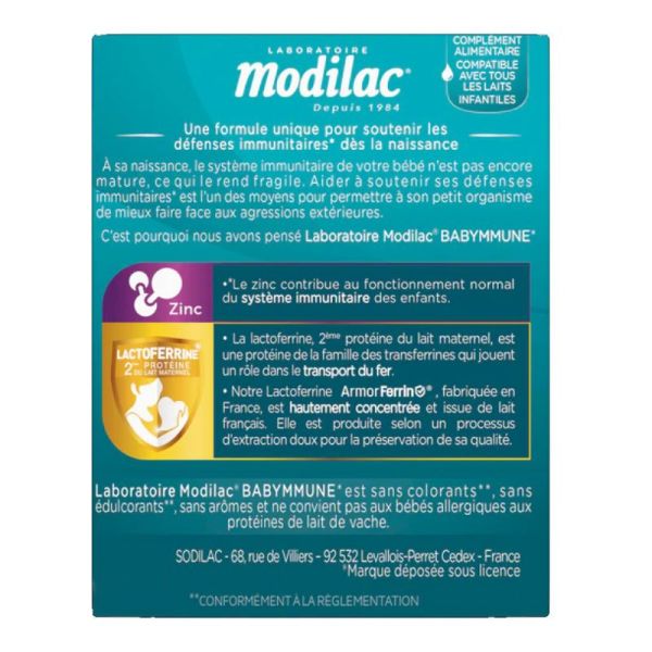 Modilac Babymmune 30 sticks