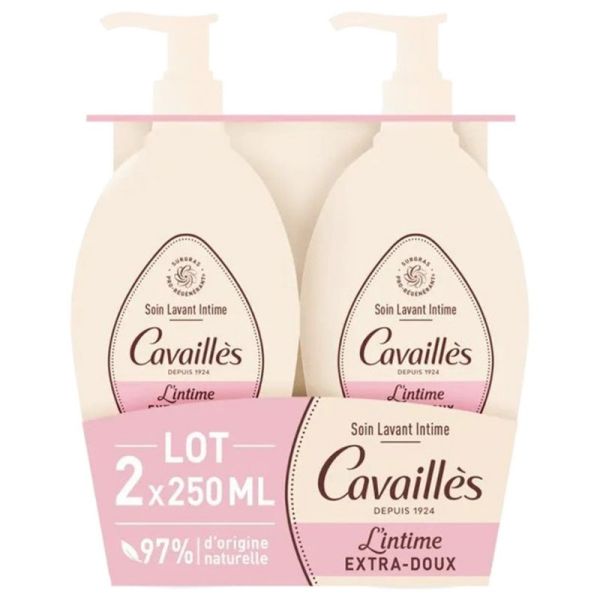 Cavaillès L'intime extra-doux soin lavant intime 2x500ml