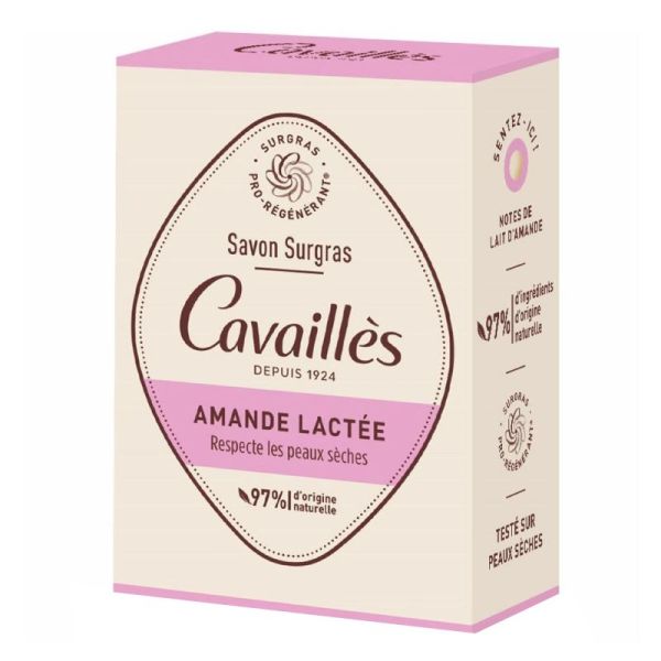 Cavaillès savon solide surgras Amande Lactée 100g