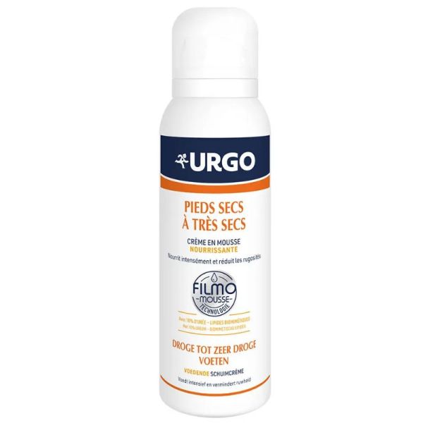 Urgo crème en mousse nourrissante pieds très secs 125 ml