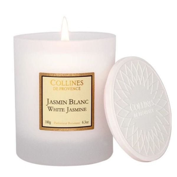 Collines de Provence Bougie parfumée jasmin blanc 180g