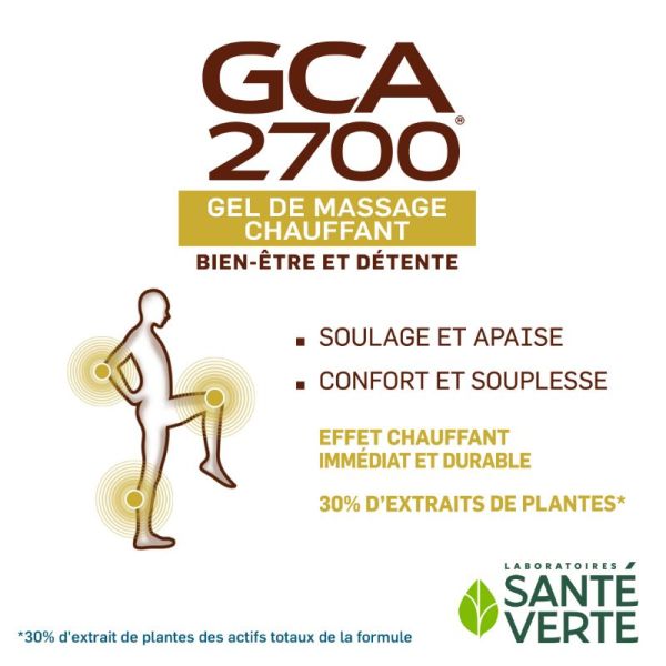 Sante Verte GCA 2700 gel de massage chauffant 100ml