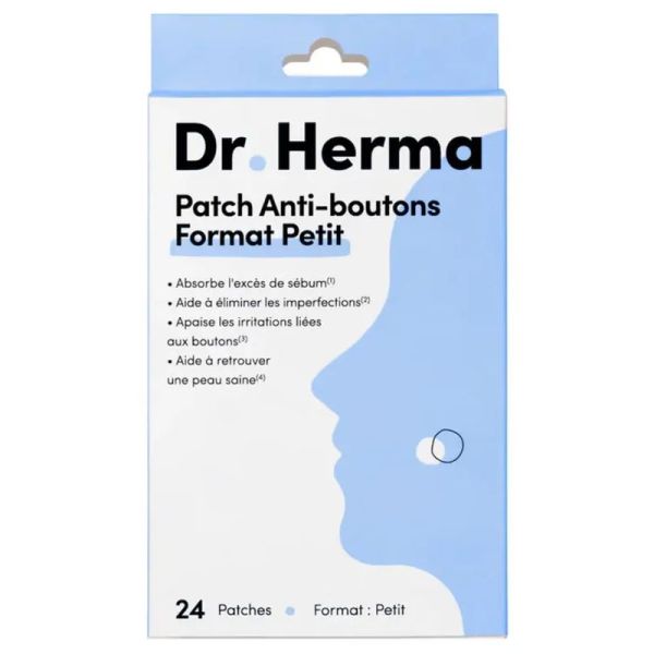 Dr. Herma patch anti-boutons format petit 24 Patchs