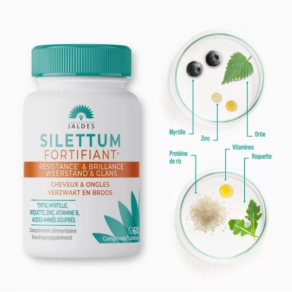 Jaldes Silettum Expert anti-chute cheveux 60 comprimés