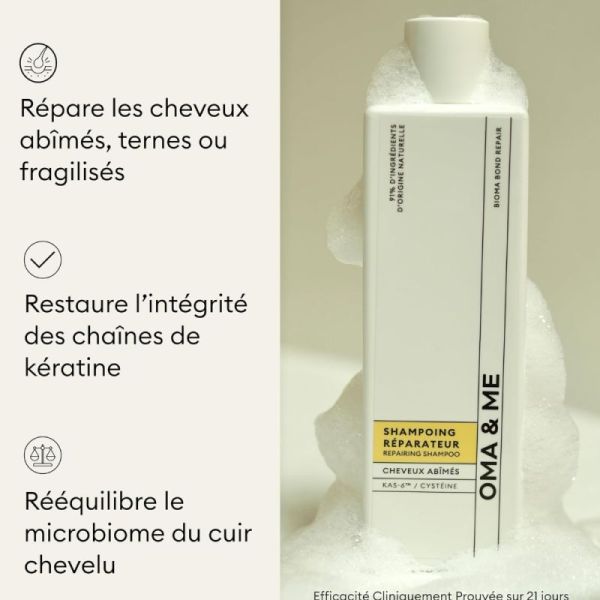 Oma & Me shampoing réparateur cheveux abîmés 250ml